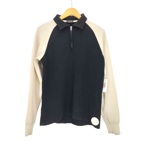 コムデギャルソンオムプリュス COMME des GARCONS HOMME PLUS 03aw Curve期 ウール縮絨 異素材切替 ニットポロ メンズ