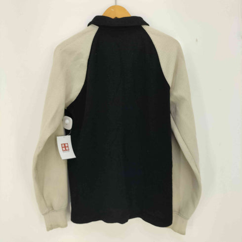 コムデギャルソンオムプリュス COMME des GARCONS HOMME PLUS 03aw Curve期 ウール縮絨 異素材切替 ニットポロ メンズ