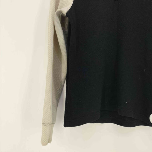 コムデギャルソンオムプリュス COMME des GARCONS HOMME PLUS 03aw Curve期 ウール縮絨 異素材切替 ニットポロ メンズ