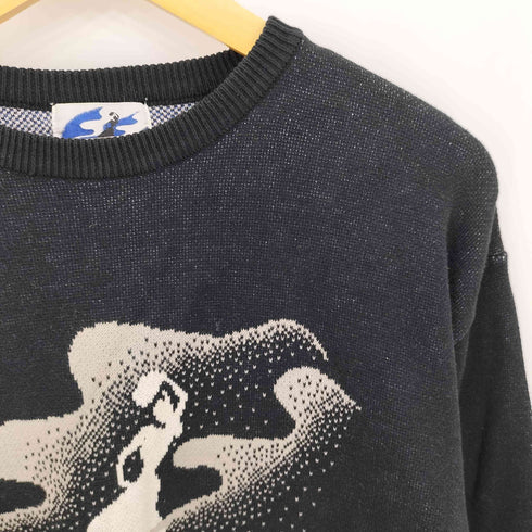 企業 グラフィックプリントクルーネックニット メンズ 42