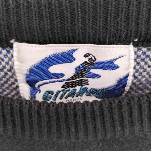 企業 グラフィックプリントクルーネックニット メンズ 42