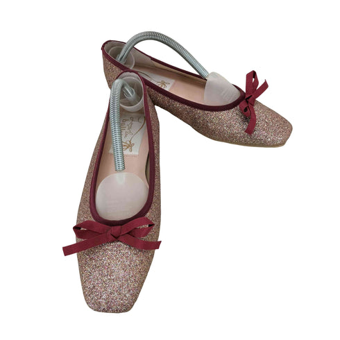 Launa lea ballet グリッタースクエアトゥバレエシューズ レディース JPN:24