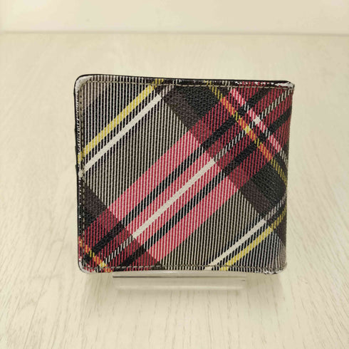 ヴィヴィアンウエストウッド Vivienne Westwood orb オーブ チェック柄 レザー 二つ折り財布 レディース