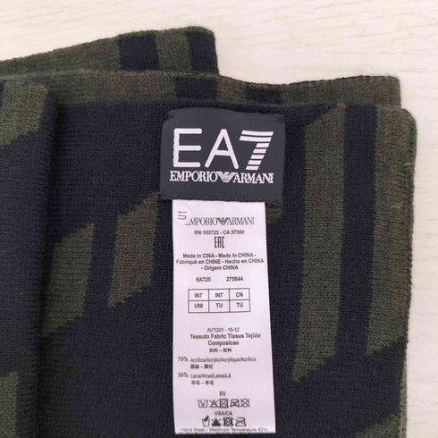 エンポリオアルマーニイーエーセブン EMPORIO ARMANI EA7 EA7ライン ロゴマフラー メンズ