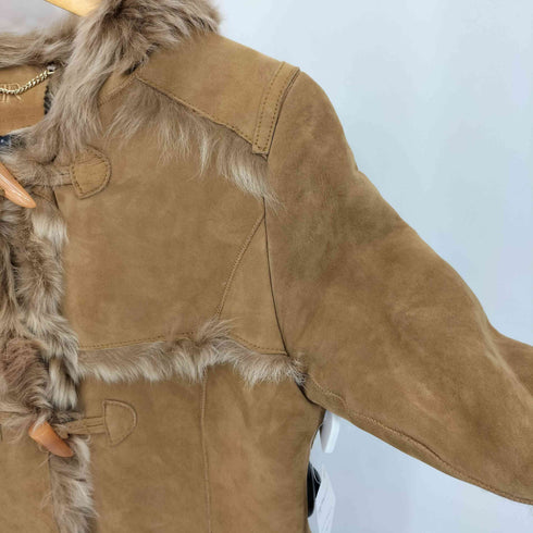 バナナリパブリック BANANA REPUBLIC リアルムートン ダッフルコート レディース S