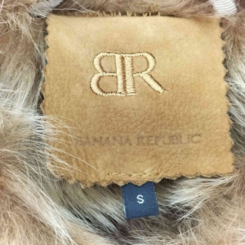 バナナリパブリック BANANA REPUBLIC リアルムートン ダッフルコート レディース S