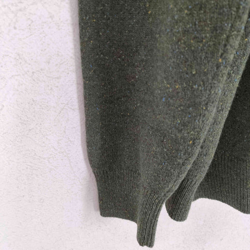 バブアー Barbour フロント刺繍 ネップ加工 クルーネックニット メンズ import:L