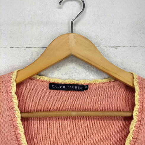 ラルフローレン RALPH LAUREN クリップ付きシルク混カーディガン レディース M