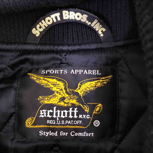 ショット Schott ila vee dub ロゴ刺繍スタジャン メンズ import:L