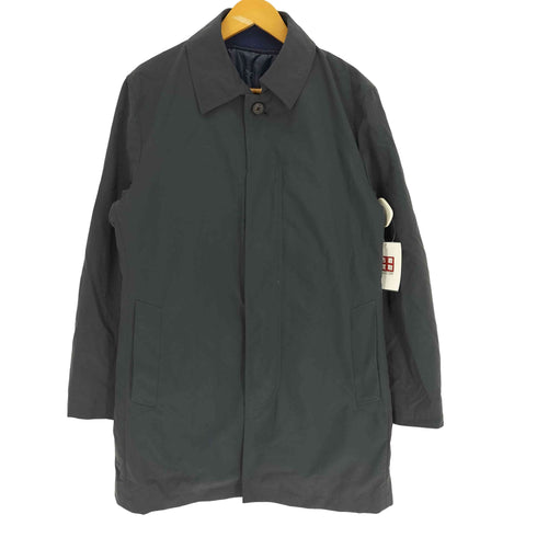 ランバンオンブルー LANVIN en Bleu ライナー 瓢箪キルティング 比翼ボタン ステンカラー コート メンズ JPN:46