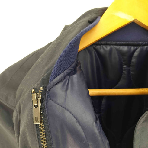 ランバンオンブルー LANVIN en Bleu ライナー 瓢箪キルティング 比翼ボタン ステンカラー コート メンズ JPN:46