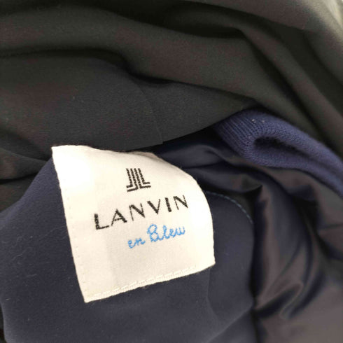 ランバンオンブルー LANVIN en Bleu ライナー 瓢箪キルティング 比翼ボタン ステンカラー コート メンズ JPN:46