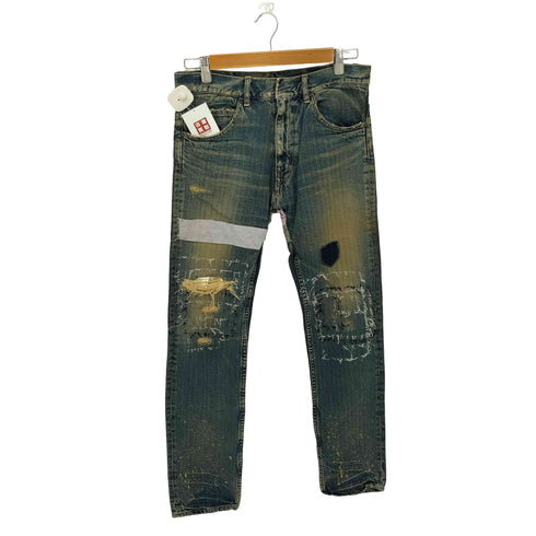 コズミックワンダー COSMIC WONDER ダメージリペア加工 デニムパンツ メンズ 1