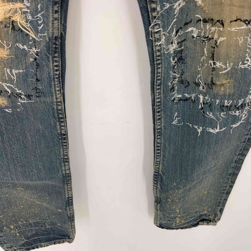 コズミックワンダー COSMIC WONDER ダメージリペア加工 デニムパンツ メンズ 1