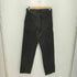 ダブルニーブラックデニムパンツ メンズ 76