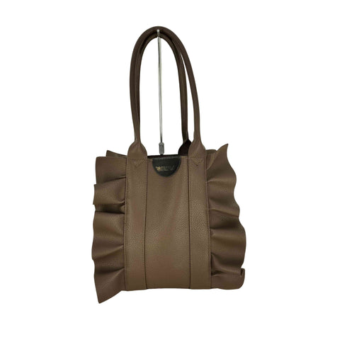 シアタープロダクツ THEATRE PRODUCTS FAKE LEATHER FRILL BAG フェイクレザー フリルバッグ レディース