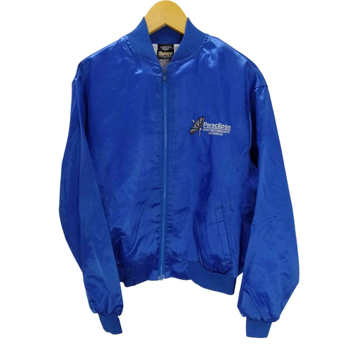 Jackets 90S USA製 企業ロゴ 両面 刺繍 ナイロン ブルゾン ジャケット メンズ import:L