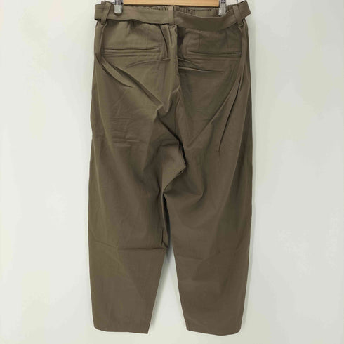 カズユキクマガイアタッチメント KAZUYUKI KUMAGAI ATTACHMENT 強撚ギャバ ベルト付きワイドテーパードパンツ メンズ JPN:3