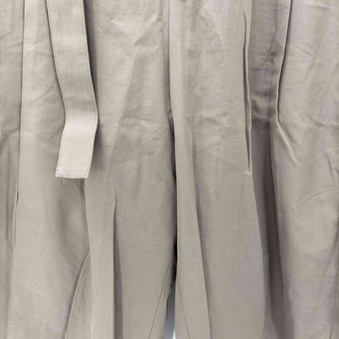 カズユキクマガイアタッチメント KAZUYUKI KUMAGAI ATTACHMENT 強撚ギャバ ベルト付きワイドテーパードパンツ メンズ JPN:3