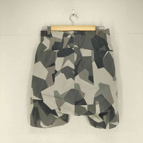カズユキクマガイアタッチメント KAZUYUKI KUMAGAI ATTACHMENT Ny/CoタッサーカモフラージュPt サルエルショートパンツ メンズ JPN:3