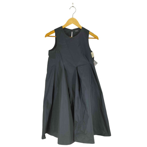 ジルサンダーネイビー JIL SANDER NAVY ノースリーブフレアワンピース レディース 34
