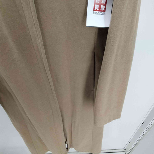 コムサデモード COMME CA DU MODE カシミヤ 100% リバーシブル フーデット カシミア ロング コート レディース