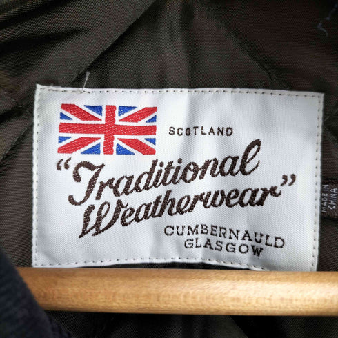 トラディショナルウェザーウェア Traditional Weatherwear コーデュロイ切替 キルティングジャケット レディース JPN:38