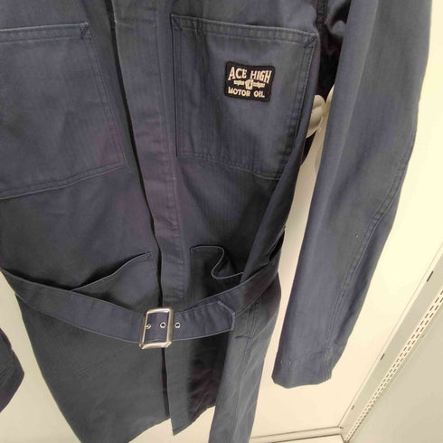 THE GROOVIN HIGH グルーヴィンハイ 1950s Style shop coat ショップコート ワーク ロング ヘリンボーンツイル HBT ジャケット メンズ JPN:M