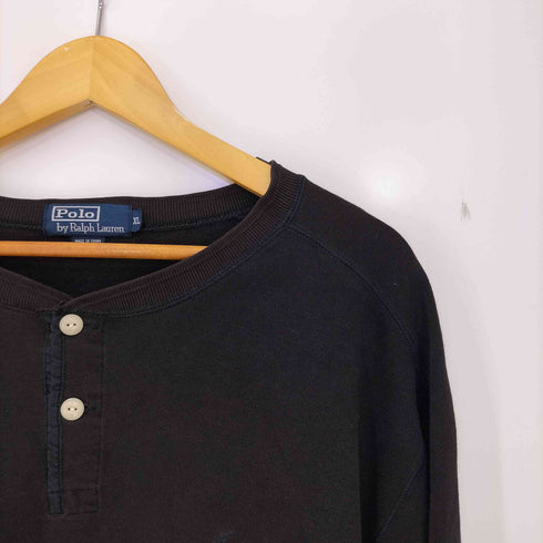 ポロバイラルフローレン Polo by RALPH LAUREN 90s 同色 ポニー刺繍 ヘンリーネック Tシャツ ボックスシルエット メンズ import:XL
