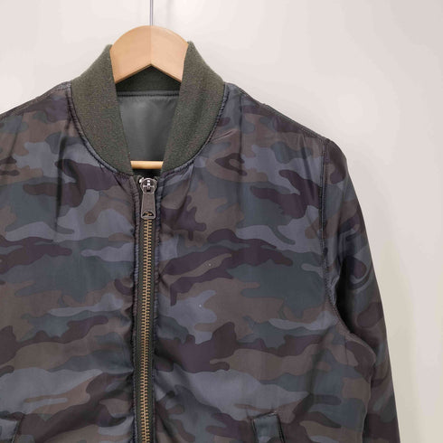 アルファインダストリーズ ALPHA INDUSTRIES リバーシブル カモ柄 ma-1 フライトジャケット メンズ JPN:M