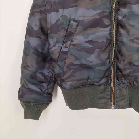 アルファインダストリーズ ALPHA INDUSTRIES リバーシブル カモ柄 ma-1 フライトジャケット メンズ JPN:M