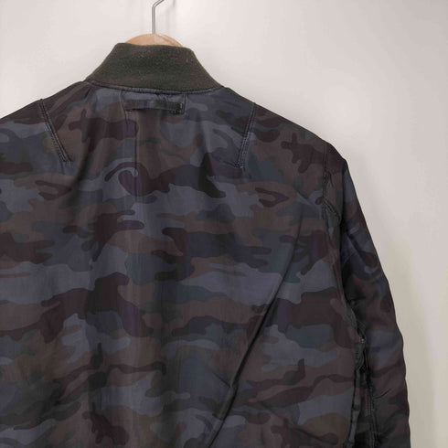 アルファインダストリーズ ALPHA INDUSTRIES リバーシブル カモ柄 ma-1 フライトジャケット メンズ JPN:M