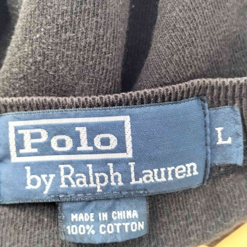 ポロバイラルフローレン Polo by RALPH LAUREN 90s 同色 ポニー刺繍 ヘンリーネック Tシャツ ボックスシルエット メンズ import:XL