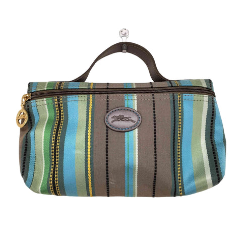 ロンシャン LONGCHAMP マルチストライプ柄ミニハンドバッグ レディース