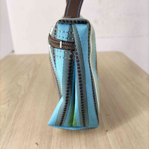 ロンシャン LONGCHAMP マルチストライプ柄ミニハンドバッグ レディース