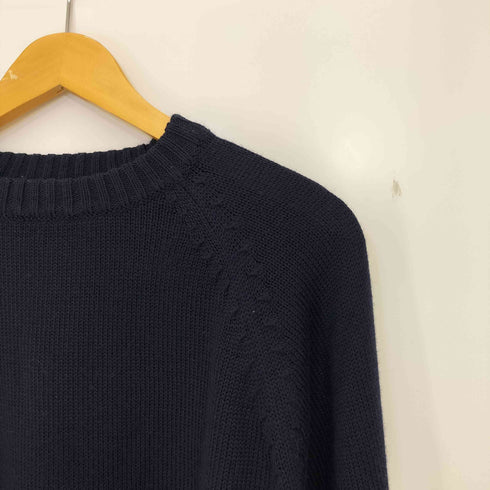 ステューシー Stussy 90s 紺タグ アニマル柄 ラグランスリーブ セーター メンズ import:L