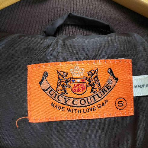 ジューシークチュール JUICY COUTURE クロップド丈ダウンジャケット レディース S