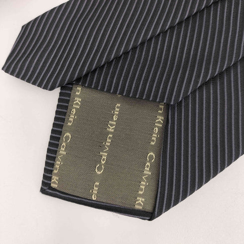 カルバンクライン CALVIN KLEIN 斜線ストライプ シルクネクタイ メンズ