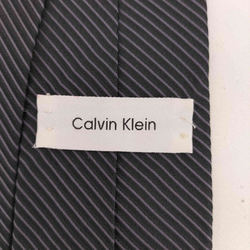 カルバンクライン CALVIN KLEIN 斜線ストライプ シルクネクタイ メンズ