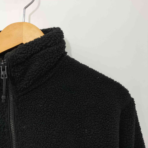 ユニクロ UNIQLO 24AW ボアフリースジャケット Sサイズ ブラック メンズ JPN:S