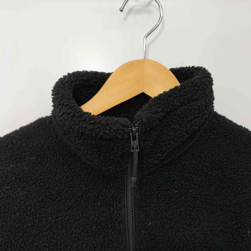 ユニクロ UNIQLO 24AW ボアフリースジャケット Sサイズ ブラック メンズ JPN:S
