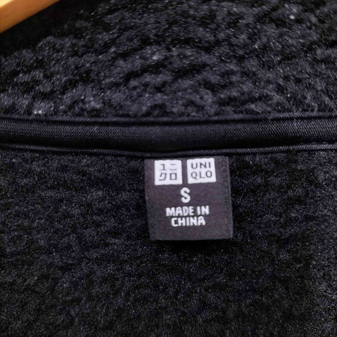 ユニクロ UNIQLO 24AW ボアフリースジャケット Sサイズ ブラック メンズ JPN:S