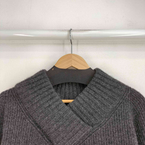 ミューズデドゥーズィエムクラス MUSE de Deuxieme Classe アゼVネックプルオーバー カシミヤ混 レディース