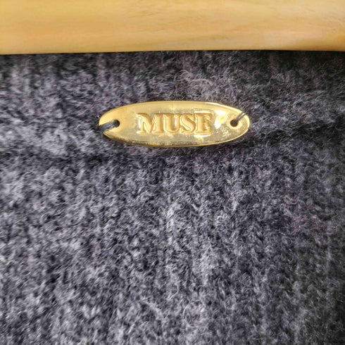 ミューズデドゥーズィエムクラス MUSE de Deuxieme Classe アゼVネックプルオーバー カシミヤ混 レディース