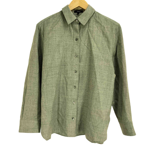セオリー theory 23AW ウール100 長袖シャツ レディース JPN:S