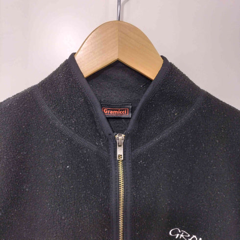 グラミチ GRAMICCI 80-90s USA製 旧タグ ロゴ刺繍 フリースベスト メンズ import:M