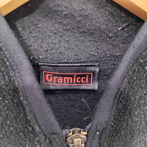グラミチ GRAMICCI 80-90s USA製 旧タグ ロゴ刺繍 フリースベスト メンズ import:M