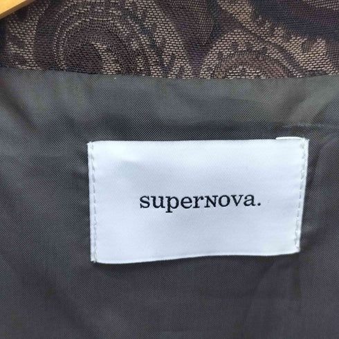 スーパーノヴァ supernova. ダブルジップ ペイズリー柄 スタンドカラー ジャケット メンズ JPN:M
