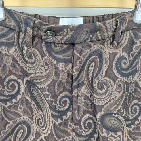 スーパーノヴァ supernova. シルク混 ペイズリー柄 ジャガード フレアパンツ メンズ JPN:M