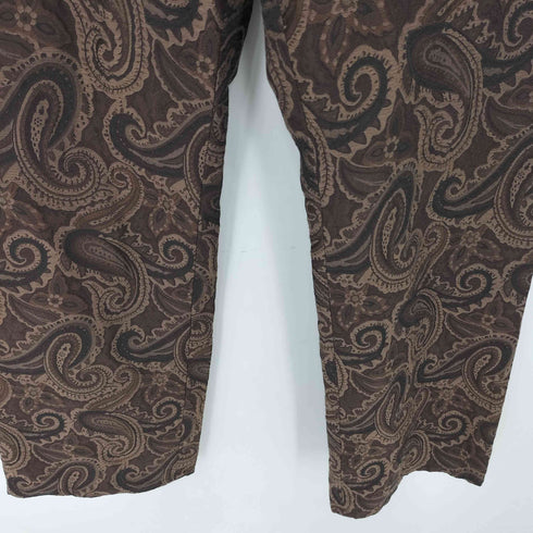 スーパーノヴァ supernova. シルク混 ペイズリー柄 ジャガード フレアパンツ メンズ JPN:M